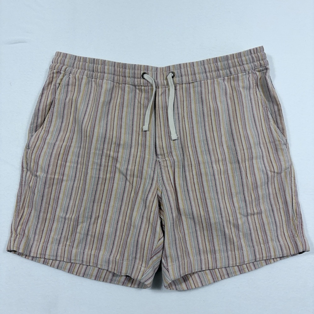 Marine Layer Shorts XL Multi Striped Resort Golf 6" Saturday Beach Shorts